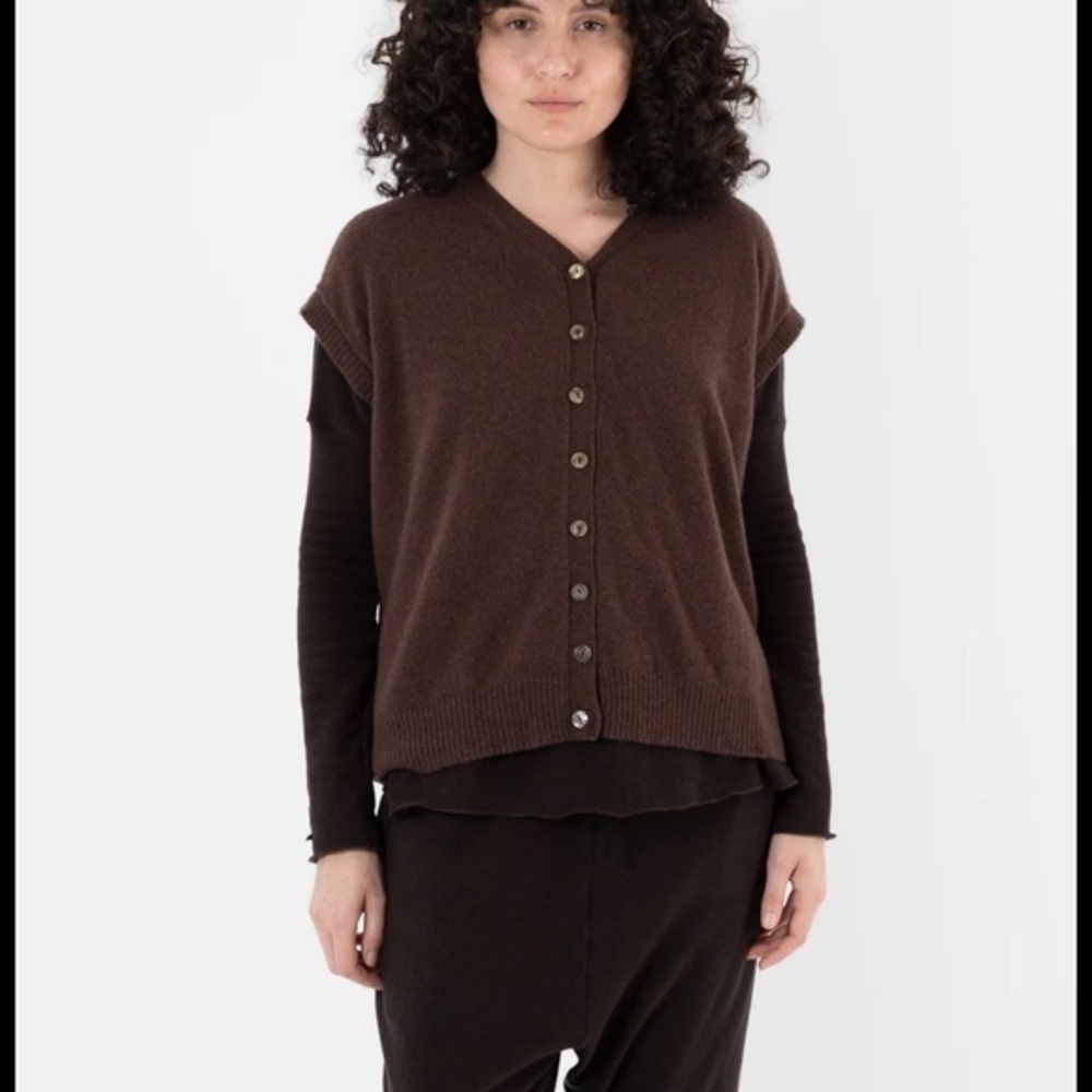 Made In Italy wool/ angora vest - woman’s medium